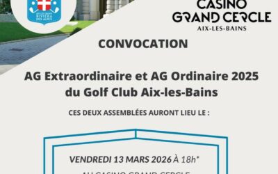 Convocation AG Extraordinaire et AG Ordinaire